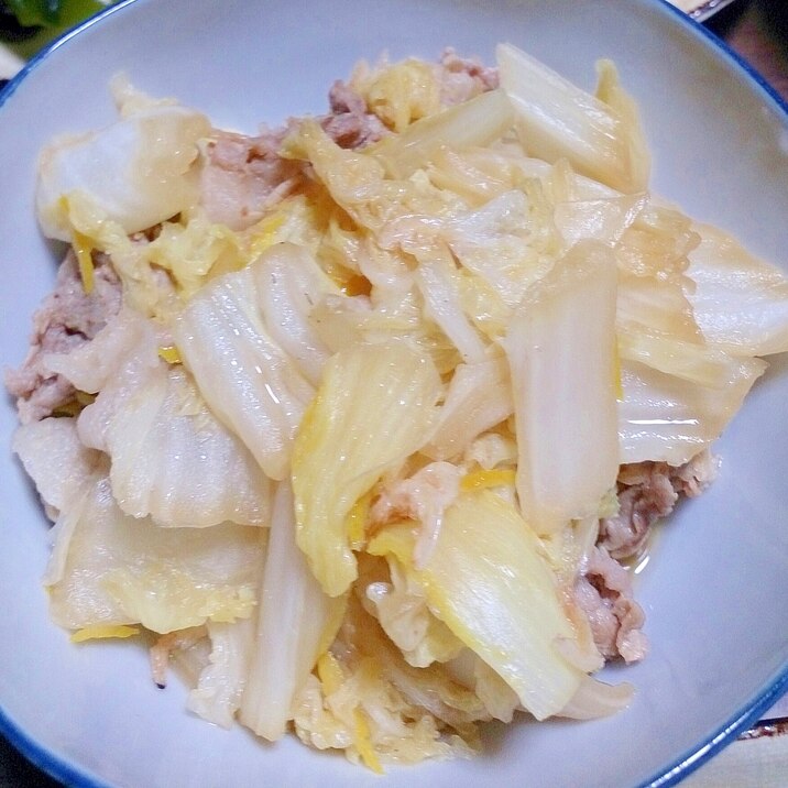 白菜と豚肉の煮物